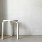 アルテック artek スツール60 Stool60 3本脚 バーチ材 ホワイトラッカー 80周年モデル クッション付き アルヴァ・アアルト 北欧家具 ★