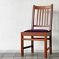 北の住まい設計社 KITANOSUMAISEKKEISHA ミッションチェア Mission chair アームレスチェア ダイニングチェア 張座 ファブリック張替済み チェリー無垢材 廃番◇