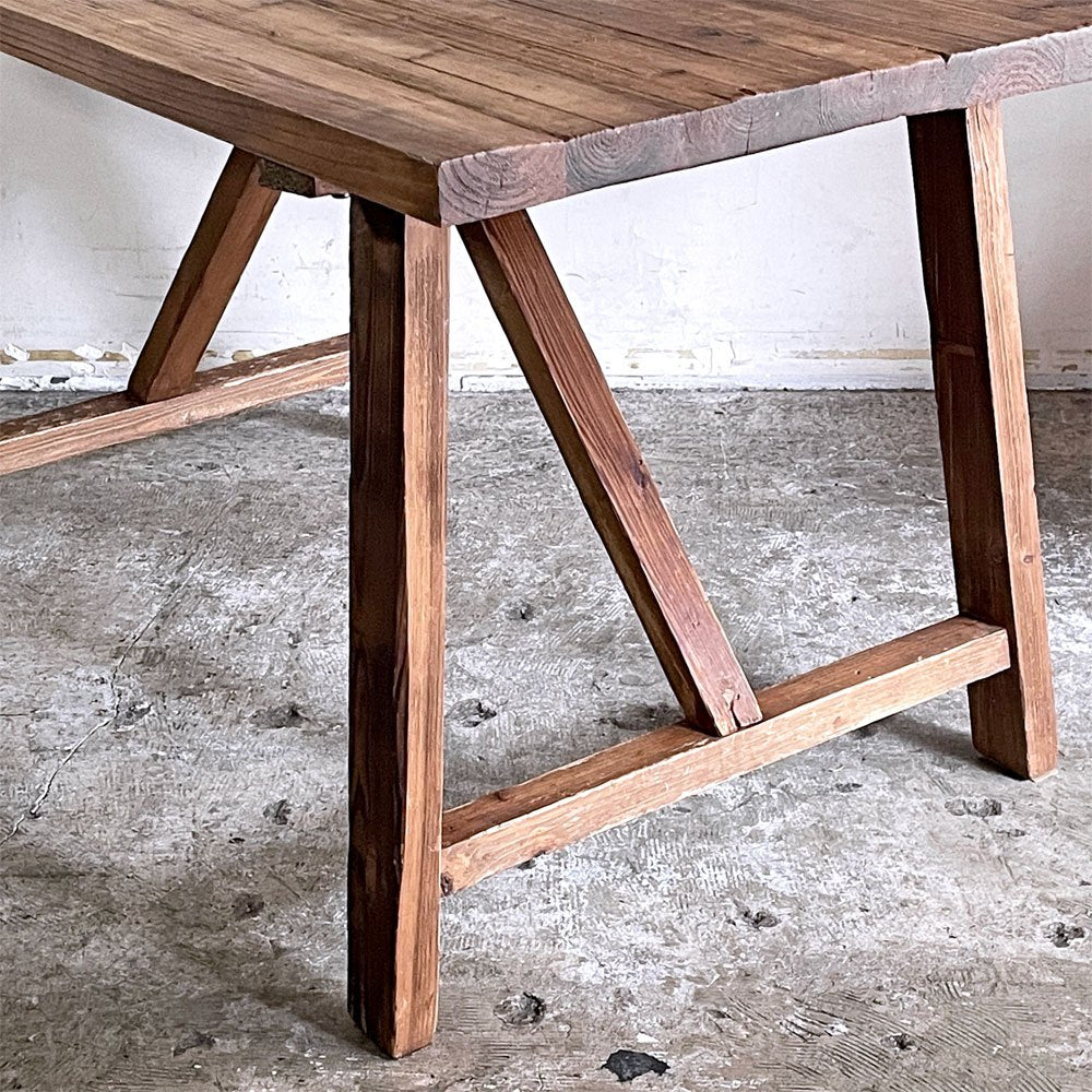 ダルトン DULTON ダイニングテーブル DINING TABLE S XP-001S 無垢古材 W138cm ビンテージスタイル ■