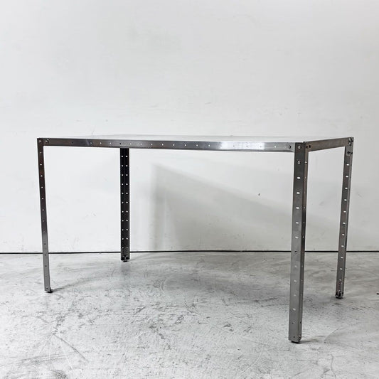 ミルズ MILLS ステンレス ワークデスク ダイニングテーブル W120cm 店舗什器 インダストリアルデザイン ●