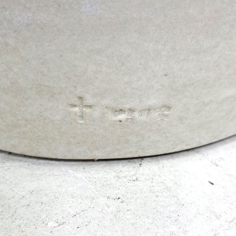 タイム＆スタイル TIME&STLE stoneware sculpture 石見焼 スツール TSSG107 サイドテーブル オブジェ 彫刻 嶋田窯 伝統工芸 定価￥95,700- ●