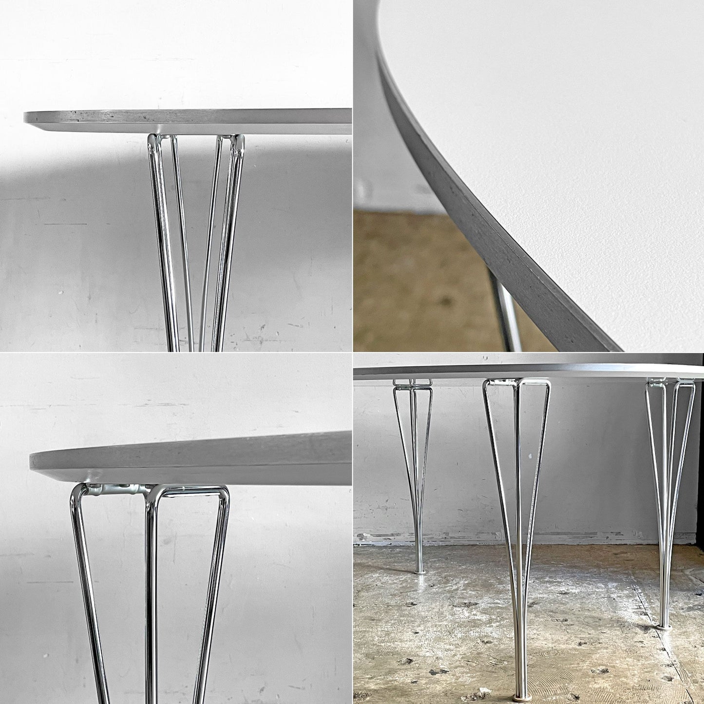 フリッツハンセン Fritz Hansen スーパー楕円 Bテーブル ダイニングテーブル W150 ピート・ヘイン アルネ・ヤコブセン ■