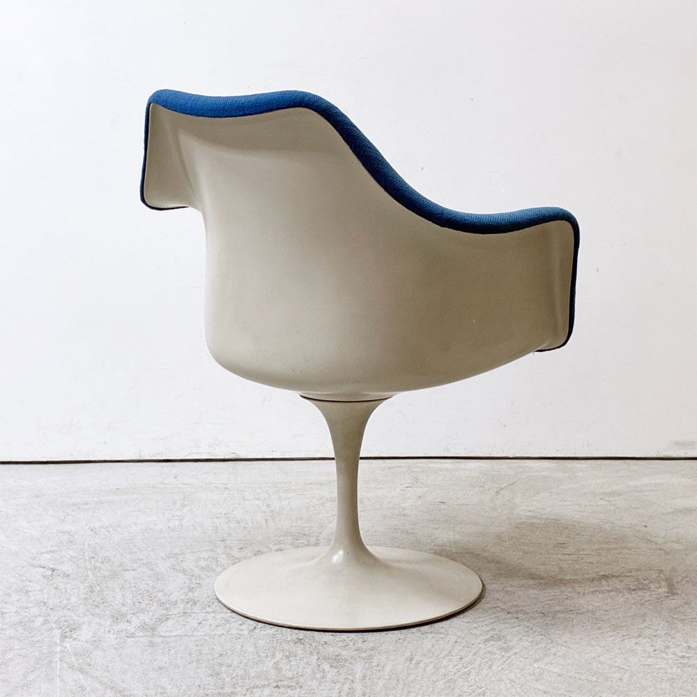 ノル Knoll ビンテージ チューリップ アームチェア ダイニング エーロ・サーリネン Eero Saarinen FRP ファブリック張込み スペースエイジ ミッドセンチュリー B ●