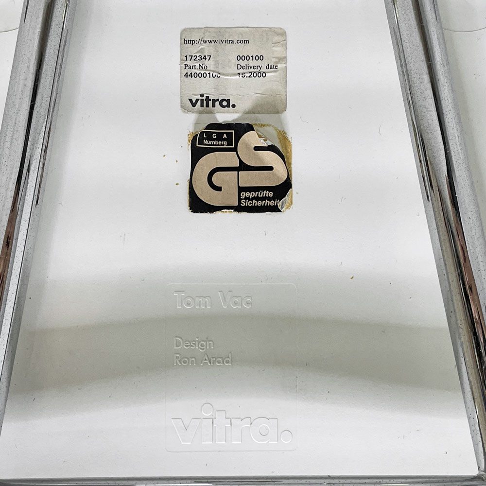 ヴィトラ vitra トムバックチェア Tom Vac ダイニングチェア スタッキングチェア ロン・アラッド ホワイト モダンデザイン 現状品 B ●