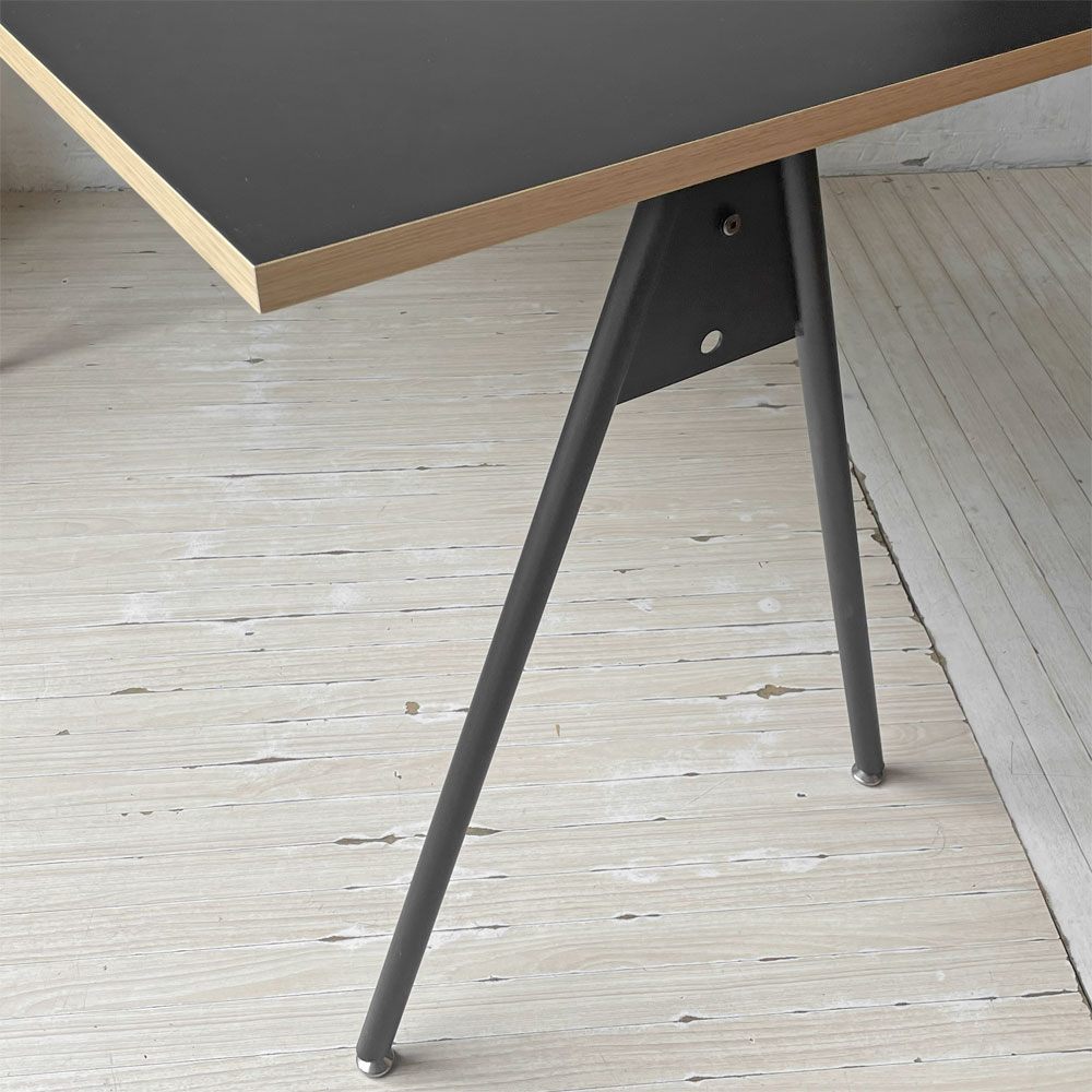ジャーナルスタンダードファニチャー journal standard Furniture コンパスレッグデスク 平机 メラミントップ ブラック ★