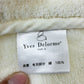 イヴドローム Yves Delorme 綿毛布 コットンブランケット ハーフサイズ イエロー フランス ●
