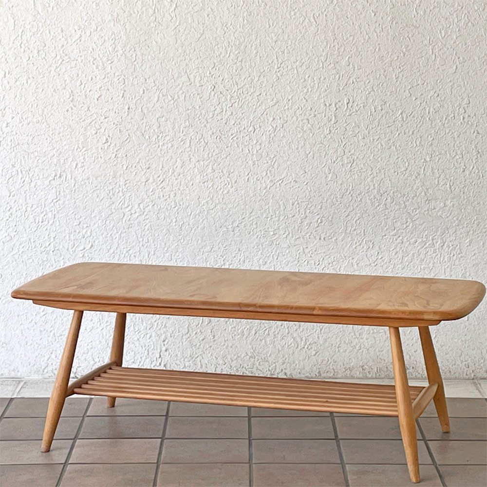 アーコール ercol 1459 ウィンザー コーヒーテーブル windsor coffee table エルム材 UKビンテージ vintage 英国家具 希少 ◇
