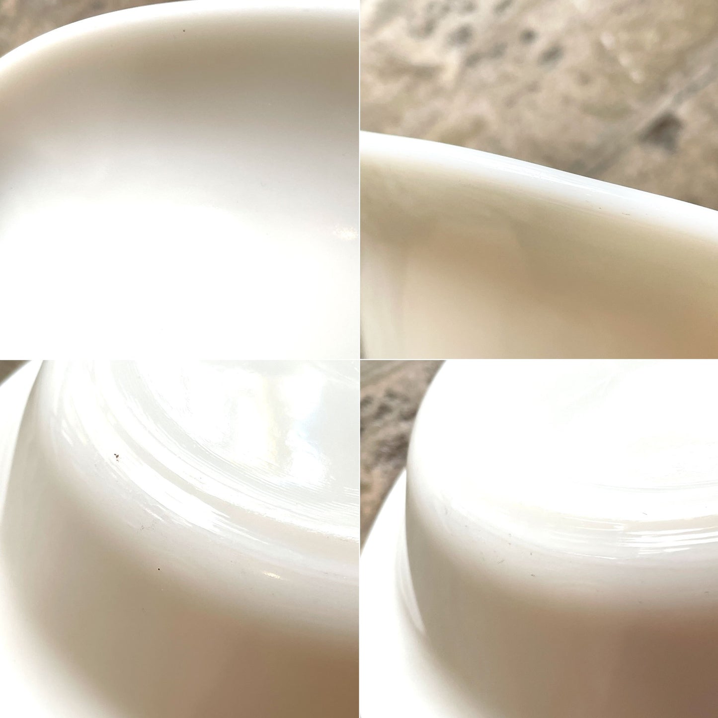 コーニング社 CORNING T.M REG ミルクガラス ボウル 深皿 25cm メスウェア USビンテージ 希少 ■