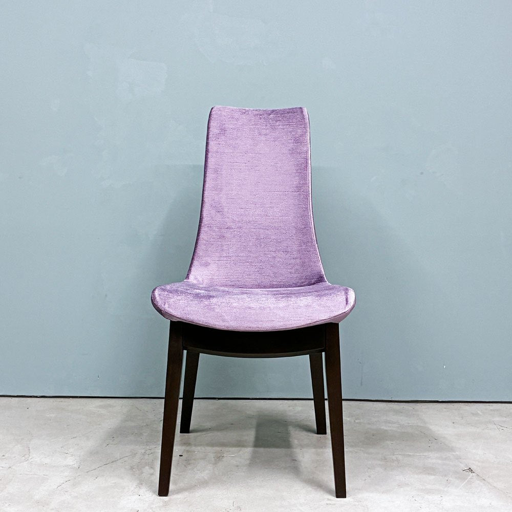 カワジュン KAWAJUN ドリディナチェア DORIDINA CHAIR ファブリック パープル モールドウレタン シンプルデザイン 美品 ◎