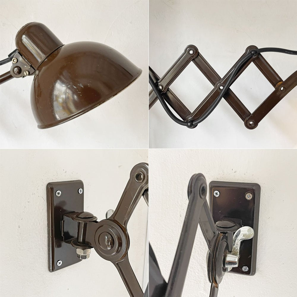 カイザーイデル KAISER IDELL シザーアーム ウォールランプ 6718 壁付け照明 伸長式 クリスチャンデル 工業系1930's バウハウス ドイツ アンティーク ★