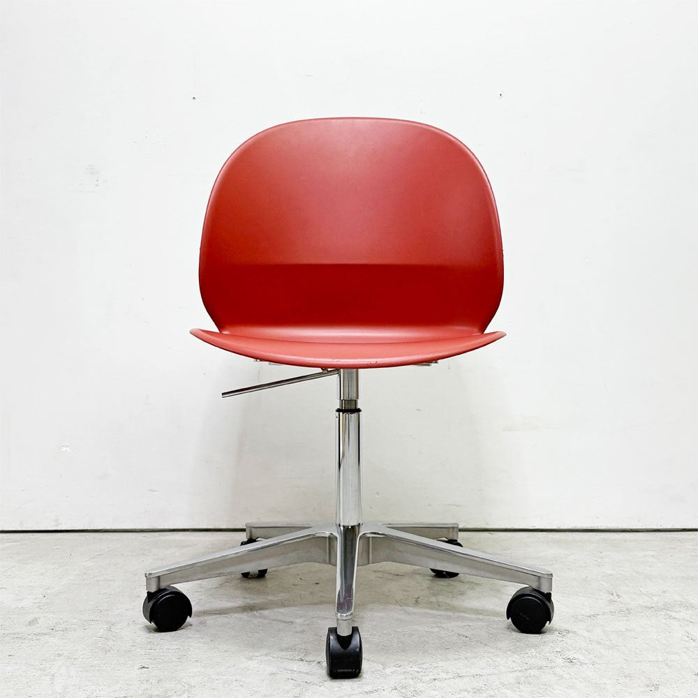 フリッツハンセン Fritz Hansen エヌゼロツー N02 リサイクルチェア キャスターチェア デスクチェア 佐藤オオキ nendo ダークレッド 参考定価￥91,080- ●