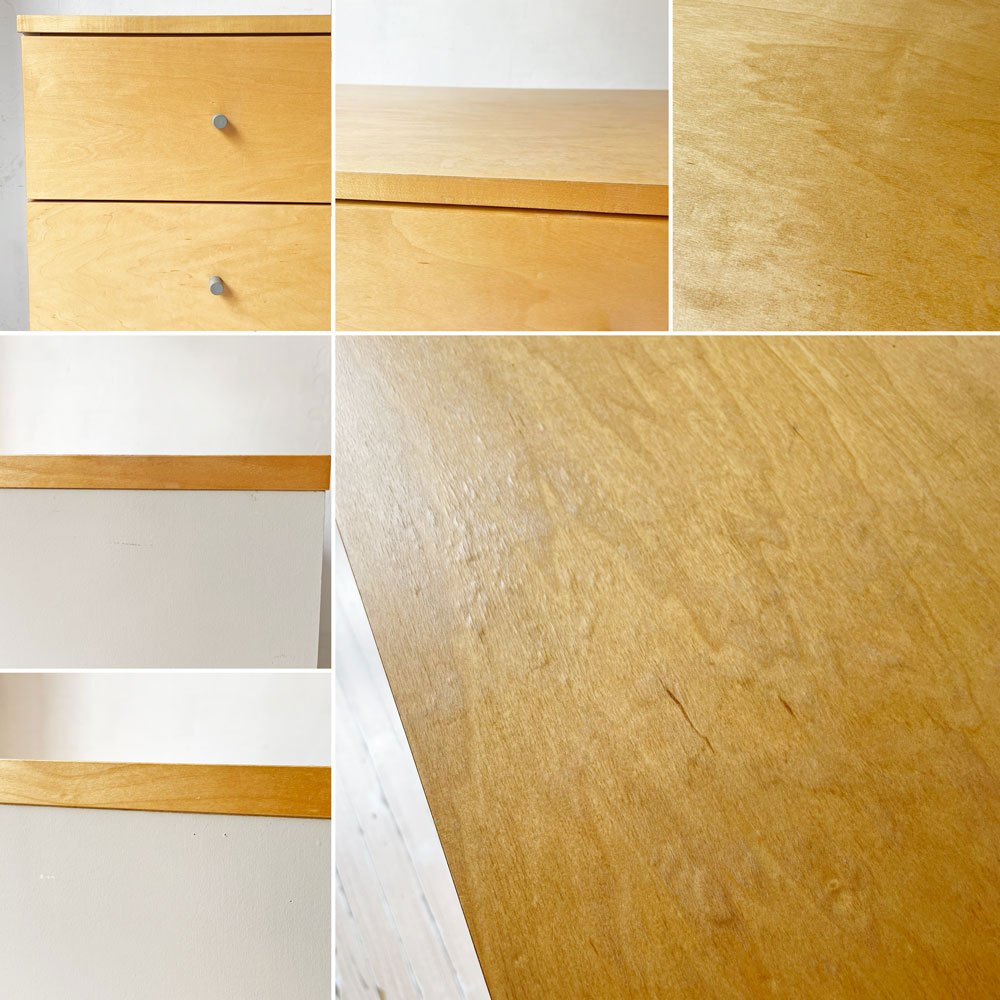 無印良品 MUJI ミドルチェスト Middle chest メープル材 アジャスター付 4段 ナチュラルスタイル 廃盤 ★
