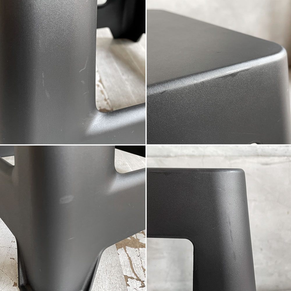 ヴィトラ vitra チャップ Chap コンスタンチン・グルチッチ スタッキングスツール サイドテーブル フットレスト ディープブラック スイス ♪