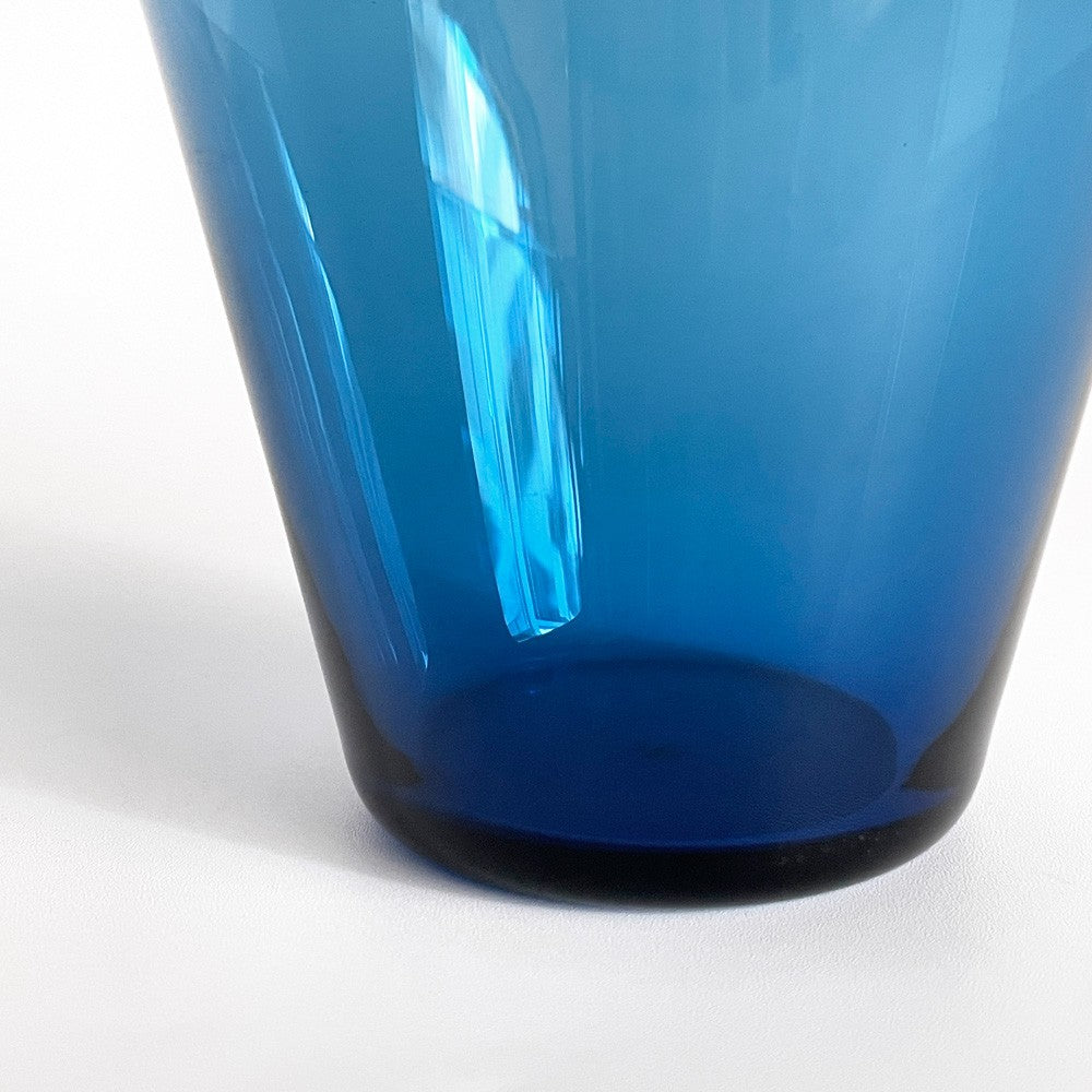 ヌータヤルヴィ Nuutajarvi #2744 タンブラー グラス ブルー カイ・フランク Kaj Franck ガラス Φ7cm × H6.5cm 北欧食器 ビンテージ ■