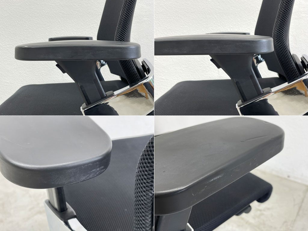 ウィルクハーン Wilkhahn オン チェア ON Chair ハイバック アームチェア ヘッドレスト付 オフィスチェア グッドデザイン賞 C 参考価格約36万円〓