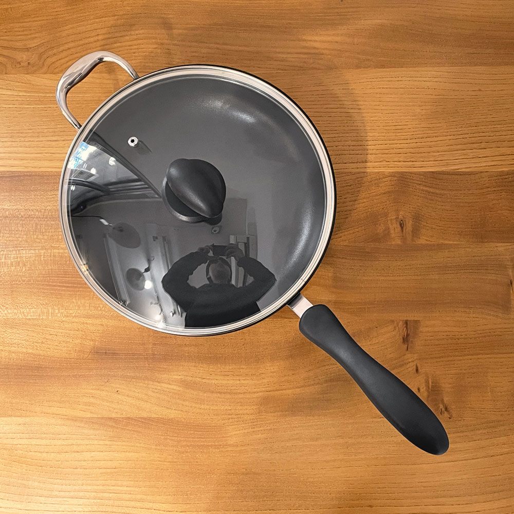 タッパーウェア Tupperware レインボークッカー 26㎝ フライパン コーティング加工 把手付き 箱付き 蓋付き ◎