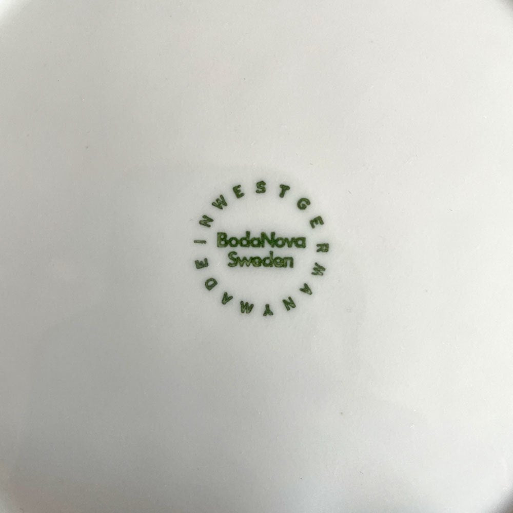 ボダノバ boda nova チェス Chess スーププレート 19cm 4枚セット ホワイト シグネ・ペーション・メリン Signe perssion Merin スウェーデン ビンテージ 北欧食器 ♪