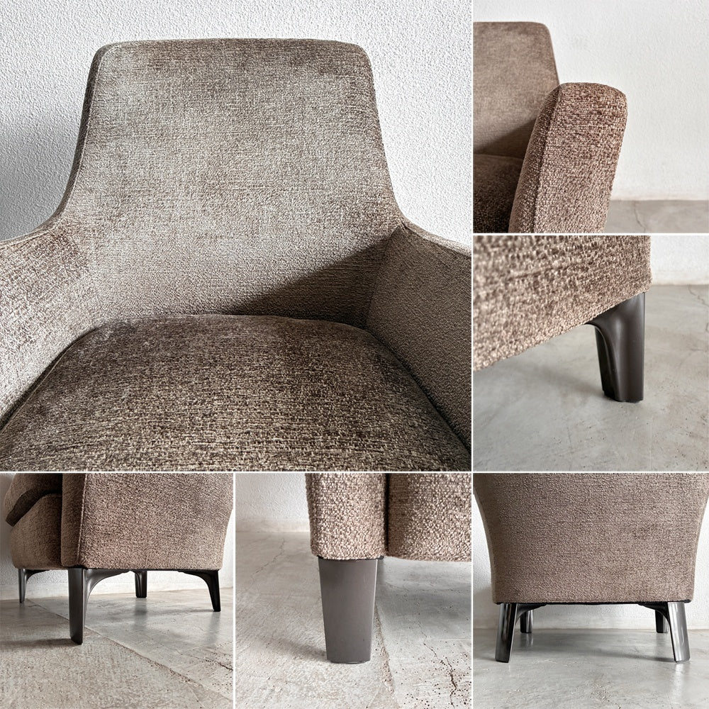 ミノッティー Minotti デニー DENNY アームチェア パーソナルチェア ラウンジチェア 1シーター ソファ ロドルフォ・ドルドーニ Rodolfo Dordoni デザイン イタリアモダン 最高級ブランド家具 希少アイテム 参考価格約85～115万円 〓