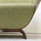 冨士ファニチア FUJI FURNITURE タピオTapio 3シーターソファ オーク材×ファブリック ライトグリーン系 ナチュラルモダン ●