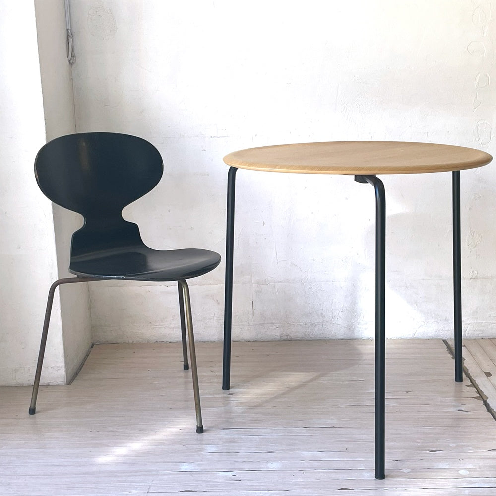フリッツ ハンセン Fritz Hansen ビンテージ アントチェア ブラックラッカー プライウッド 3本脚 アルネ・ヤコブセン Arne Jacobsen アリンコチェア ★
