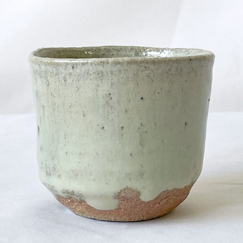 唐津焼 斑唐津 竹花正弘 ぐい呑 箱付き Φ7cm 陶芸家 現代作家 B ◇