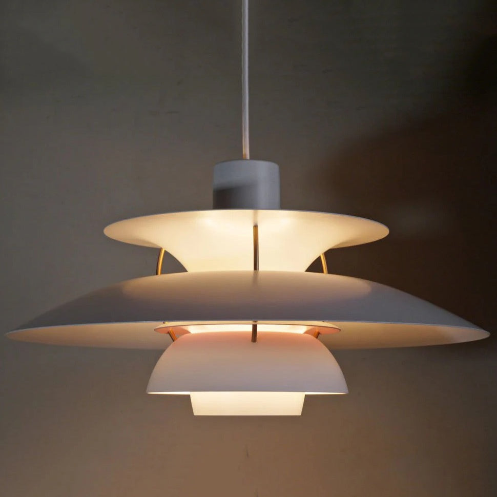 ルイスポールセン Louis Poulsen PH5 モダン・ホワイト ペンダントライト ポール・ヘニングセン デンマーク 北欧 名作照明 箱付き 新品未使用 ■