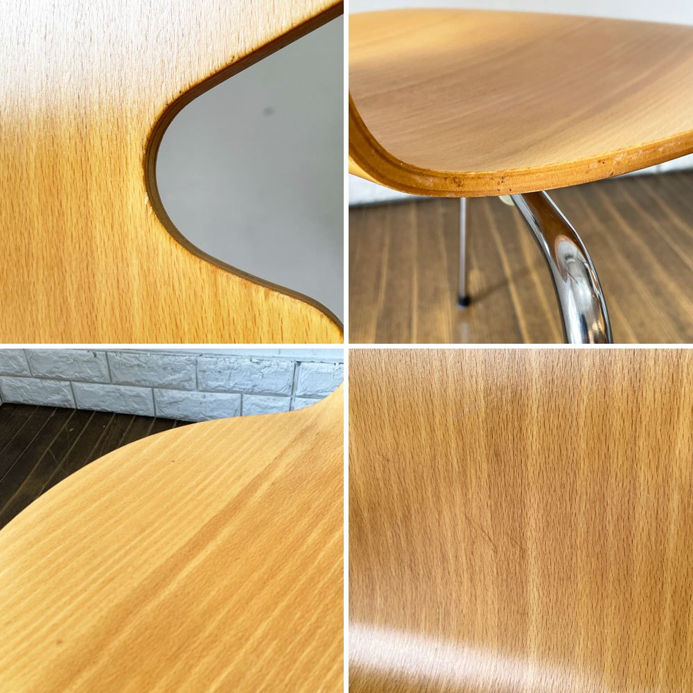 フリッツハンセン Fritz Hansen 3101 アリンコチェア アントチェア 4本脚 ナチュラルビーチ ラッカー仕上げ フェルトグライズ アルネ・ヤコブセン C ◎