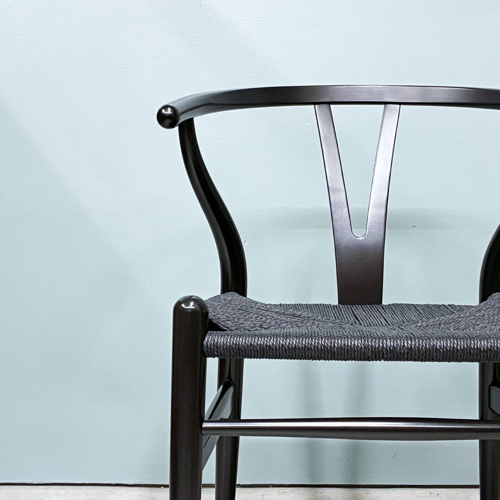 カールハンセン＆サン Carl Hansen & Son CH24 Yチェア ブラックラッカー×ブラックペーパーコード ビーチ材 ハンス・J・ウェグナー デンマーク 北欧家具 ◎