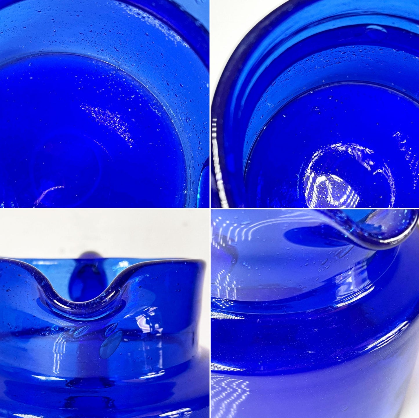 ボダ BODA ガラス ピッチャー 50ml ブルー 973/50 エリック・ホグラン Erik Hoglund ビンテージ スウェーデン 北欧食器 ■