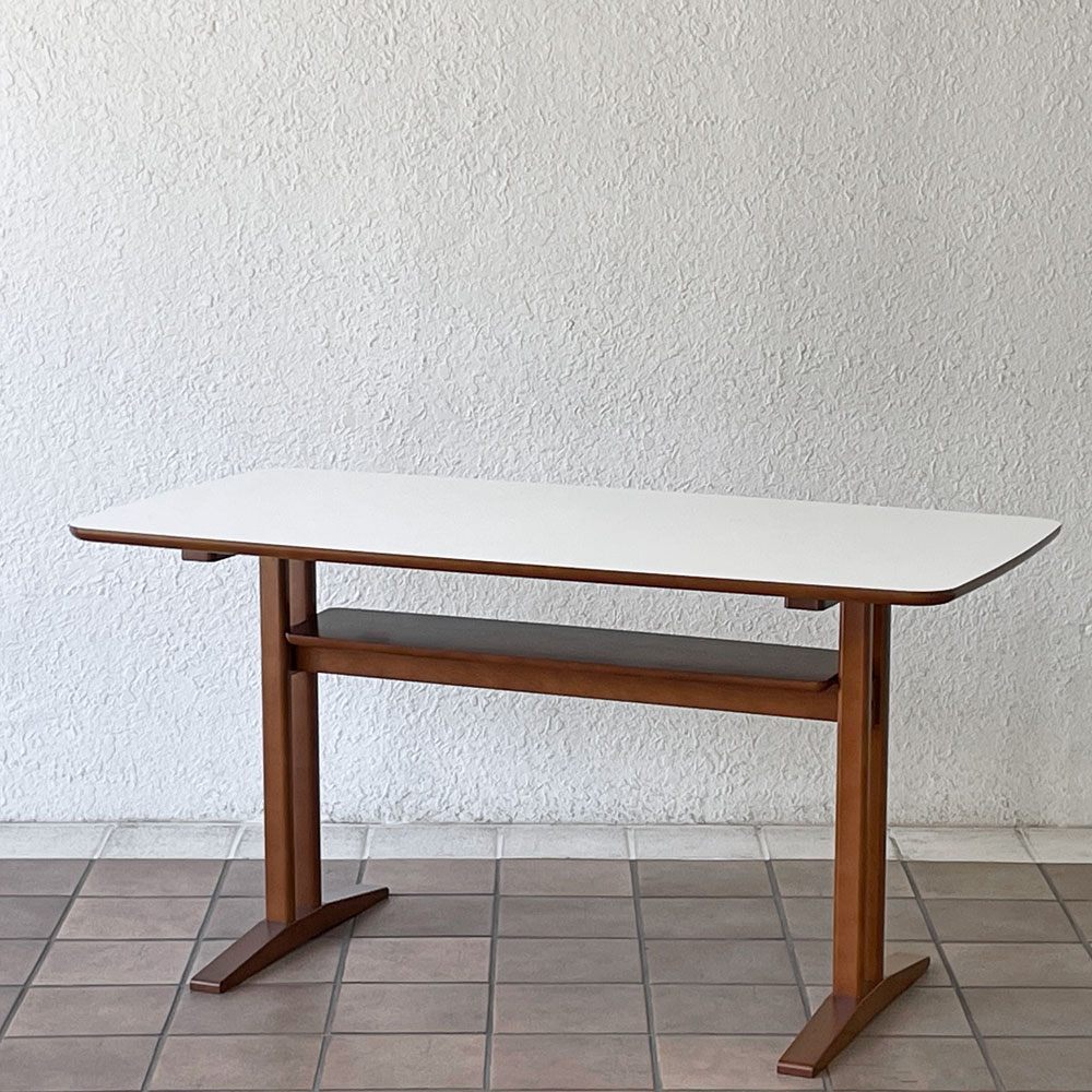 カリモク60+ karimoku60+ カフェテーブル1200 メラミン天板 T脚 ダイニングテーブル ミッドセンチュリーデザイン ◇