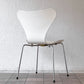 フリッツハンセン Fritz Hansen 3107 セブンチェア ラッカー ホワイト スタッキング アルネ・ヤコブセン デンマーク 北欧家具 B ◇