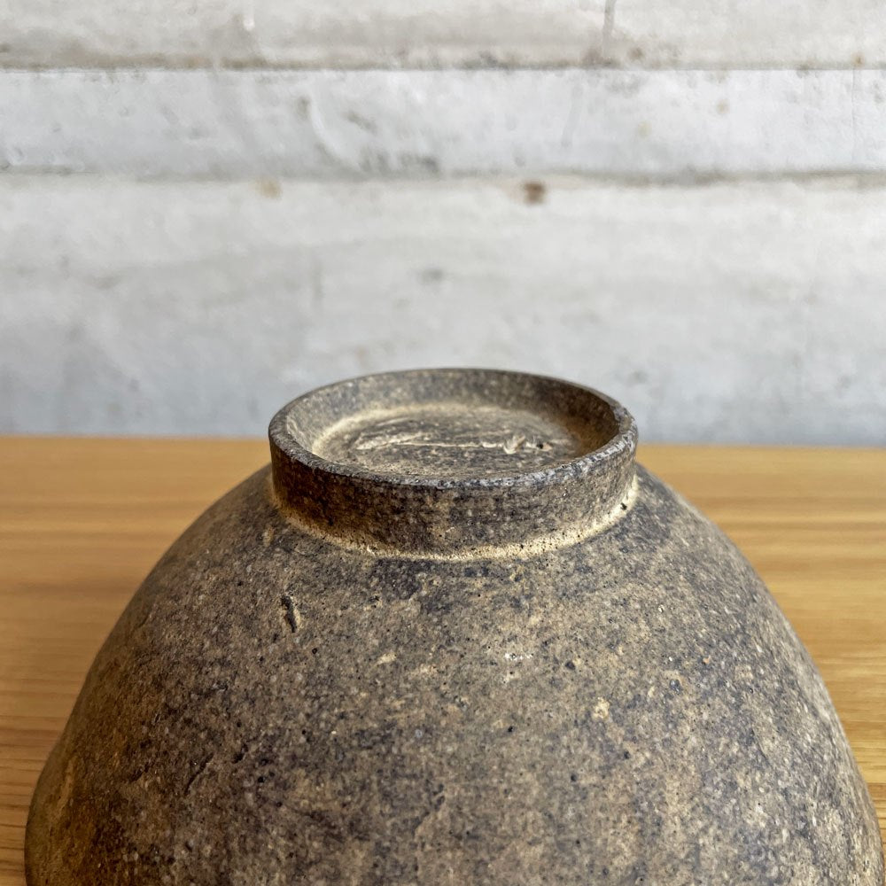 村上躍 白灰化粧飯碗 茶碗 ボウル 陶器 陶芸家 現代作家 A  ♪