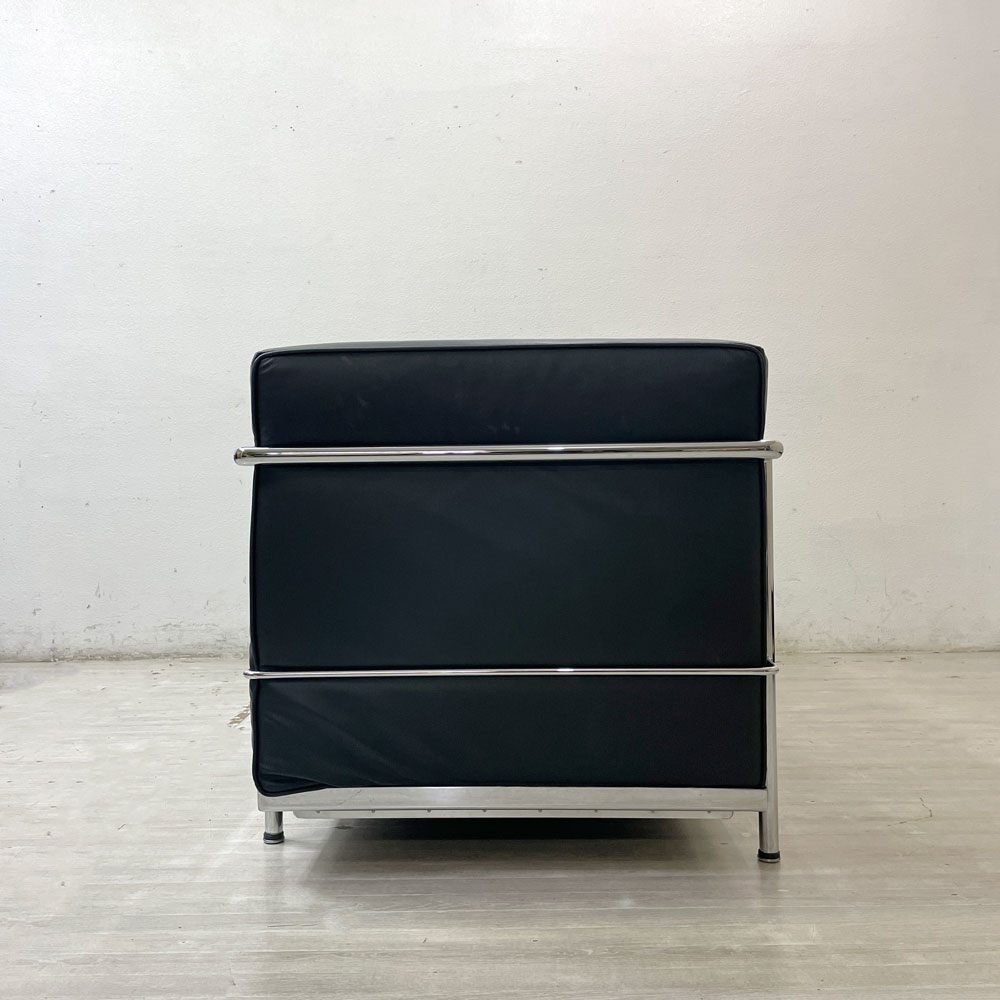 ル・コルビュジェ LE CORBUSIER LC2 ソファ 3シーター ソファ リプロダクト品 本革 モダンデザイン IDC大塚取扱い 名作 ●