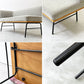 ウニコ unico ファニート ベンチ 片アームL FUNEAT bench arm-L 鉄脚 オーク材×スチールレッグ カバーリング W138cm カフェスタイル ●