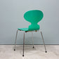 フリッツハンセン Fritz Hansen アントチェア アリンコチェア 4本脚 3101 ラッカー グリーン系 アルネ・ヤコブセン 北欧家具 ◎
