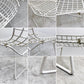 ノル Knoll 420 サイドチェア ワイヤーチェア ホワイト ハリー・ベルトイア Harry Bertoia ミッドセンチュリー ビンテージ 名作椅子 ●