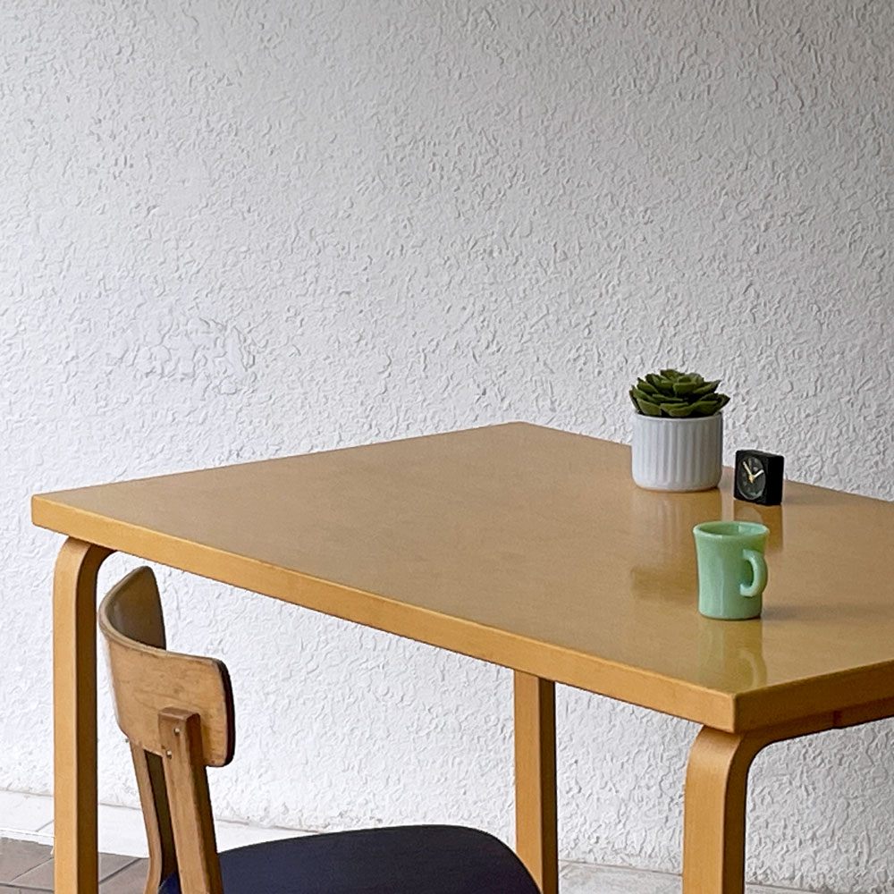 アルテック artek ダイニングテーブル 81B ナチュラルラッカー W120×D75cm アルヴァ・アアルト 北欧家具 フィンランド ◇