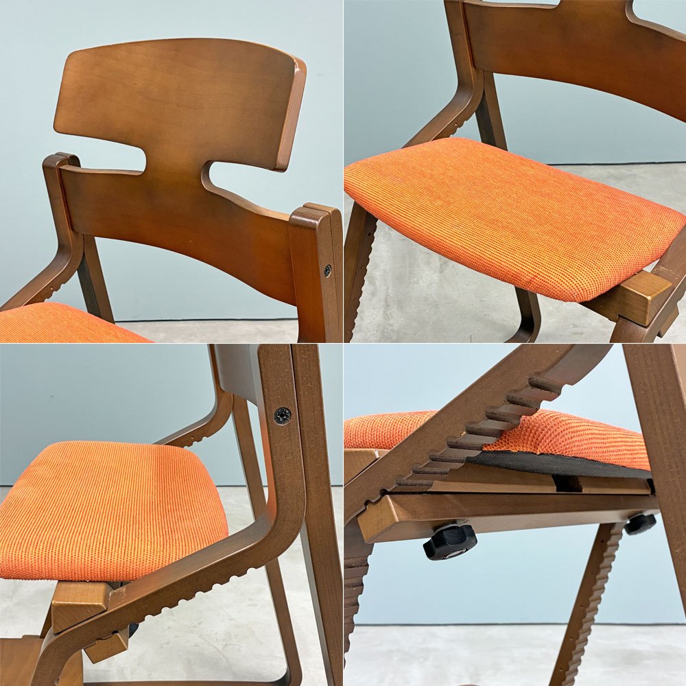 豊橋木工 TOYOMOKU アップライトチェア UPRIGHT CHAIR ビーチ材 ブラウンカラー ベビーチェア キッズチェア ◎