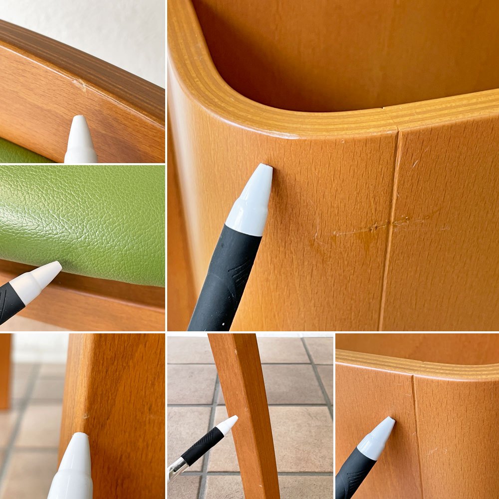 天童木工 Tendo T-5745WB-CH-V スタッキングチェア 張地グレードV ホワイトビーチ ブックレスト付き A ◇