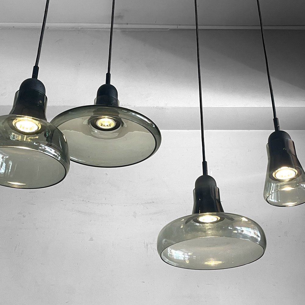 ブロッキス BROKIS シャドウ03 SHADOWS03 ペンダントライト スモークグレイ×ブラック 吹きガラス チェコ モダンデザイン ■