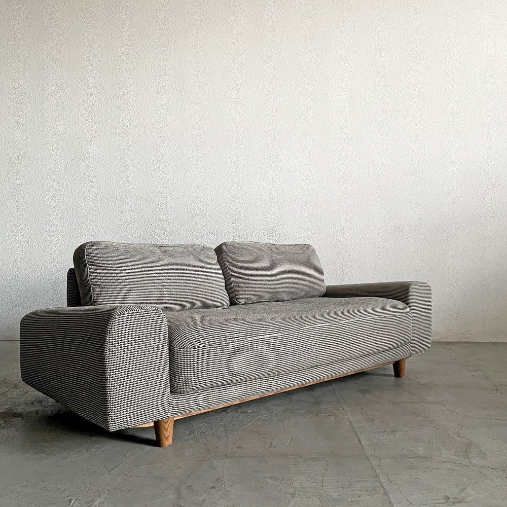 モモナチュラル MOMO Natural フロー FLOW SOFA 2.5P 2.5人掛けソファ オーク材 ファブリック カバーリング 定価￥147,000-以上 〓