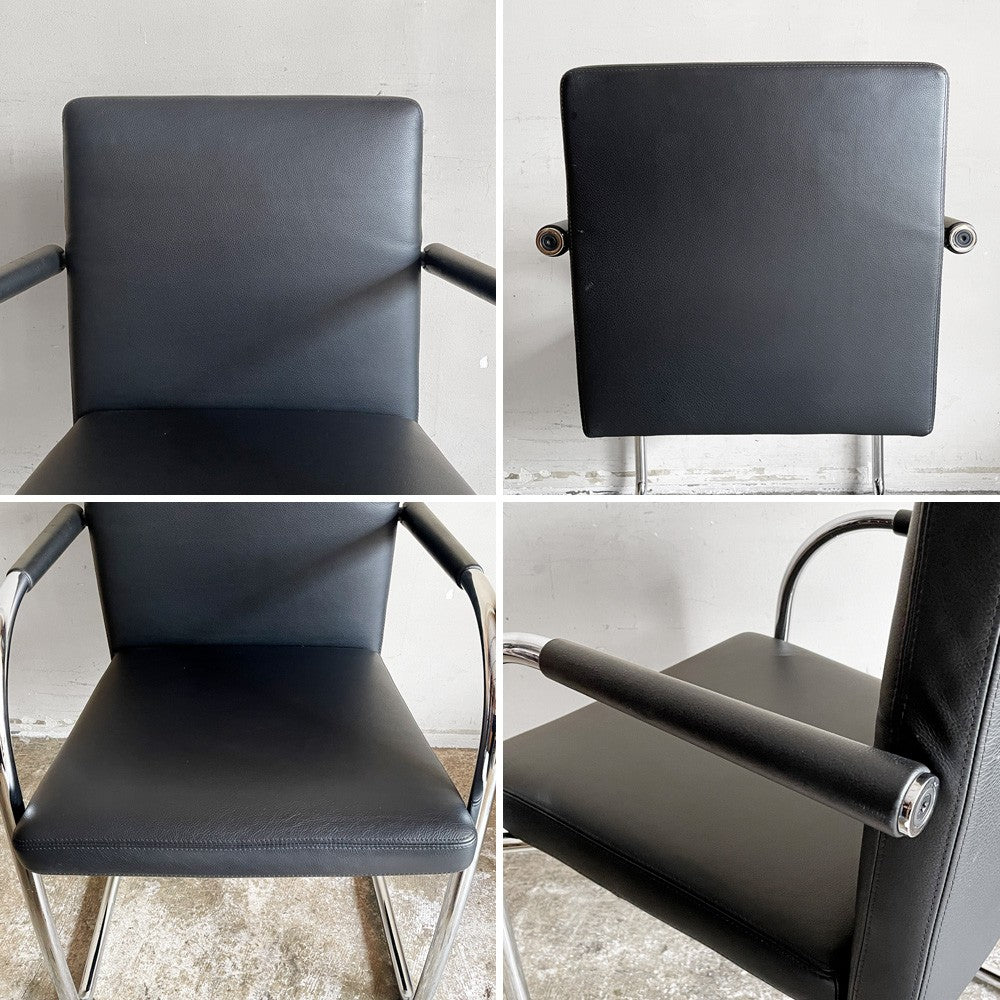 ヴィトラ vitra ビザソフト Visasoft アームチェア ミーティングチェア カンティレバー アントニオ・チッテリオ モダンデザイン B ■
