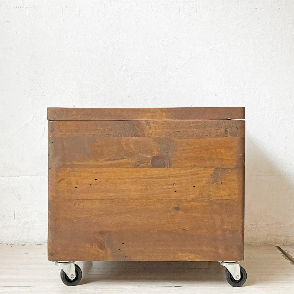 アンドファニチャー &Furniture キャスターボックススツールL 収納ボックス W45×H41.5cm 古材 インダストリアル アンティーク調 ★
