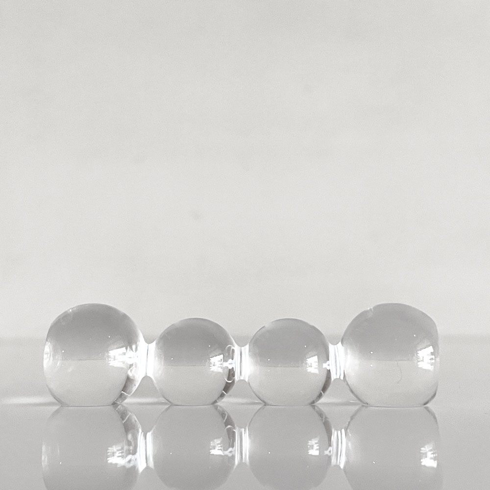 サンルイ SAINT-LOUIS バブルス bubbles カトラリーレスト 6個セット 箸置き クリスタルガラス 箱付き 未使用品 フランス ■