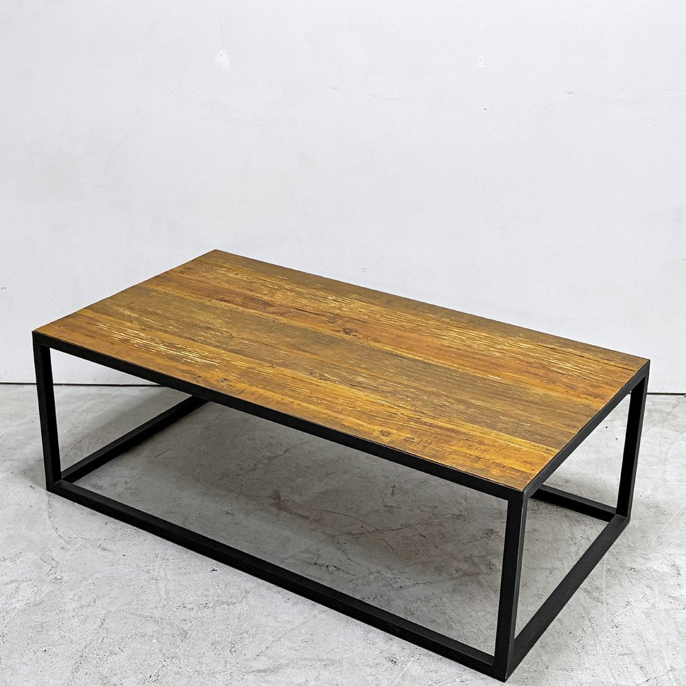 クラッシュゲート CRASH GATE ノットアンティークス Knot antiques ライザ LIZA コーヒーテーブル 古材 スチール W110cm インダストリアルデザイン ●