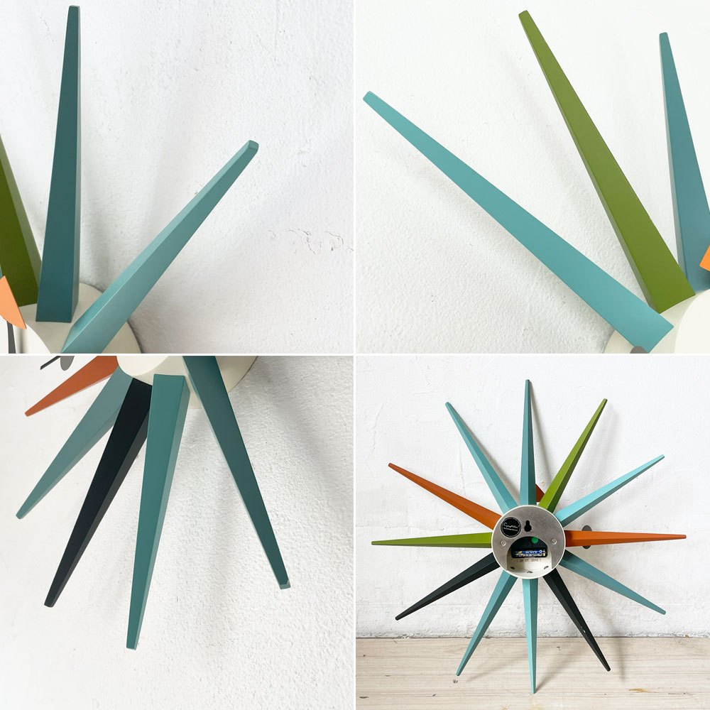 ヴィトラ Vitra ジョージネルソン George Nelson サンバースト Sunburst Clock 壁掛け時計 ウォールクロック マルチカラー ミッドセンチュリー ★