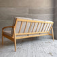 宮崎椅子製作所 ペーパーナイフソファ Paper Knife Sofa 3P 3人掛け W168cm ブナ無垢材 ファブリック Bランク ベージュ カイ・クリスチャンセン 定価：￥379,280- ♪