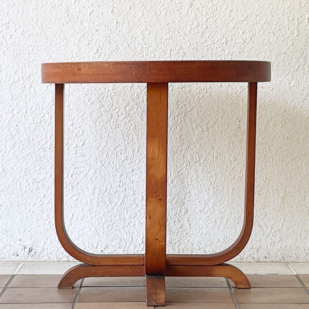 ジャパンビンテージ Japan Vintage サイドテーブル 丸型 ラウンド Φ60.5cm ◇