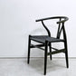 カールハンセン＆サン Carl Hansen & Son CH24 Yチェア ブラックラッカー×ブラックペーパーコード ビーチ材 ハンス・J・ウェグナー デンマーク 北欧家具 日本仕様サイズ D ●