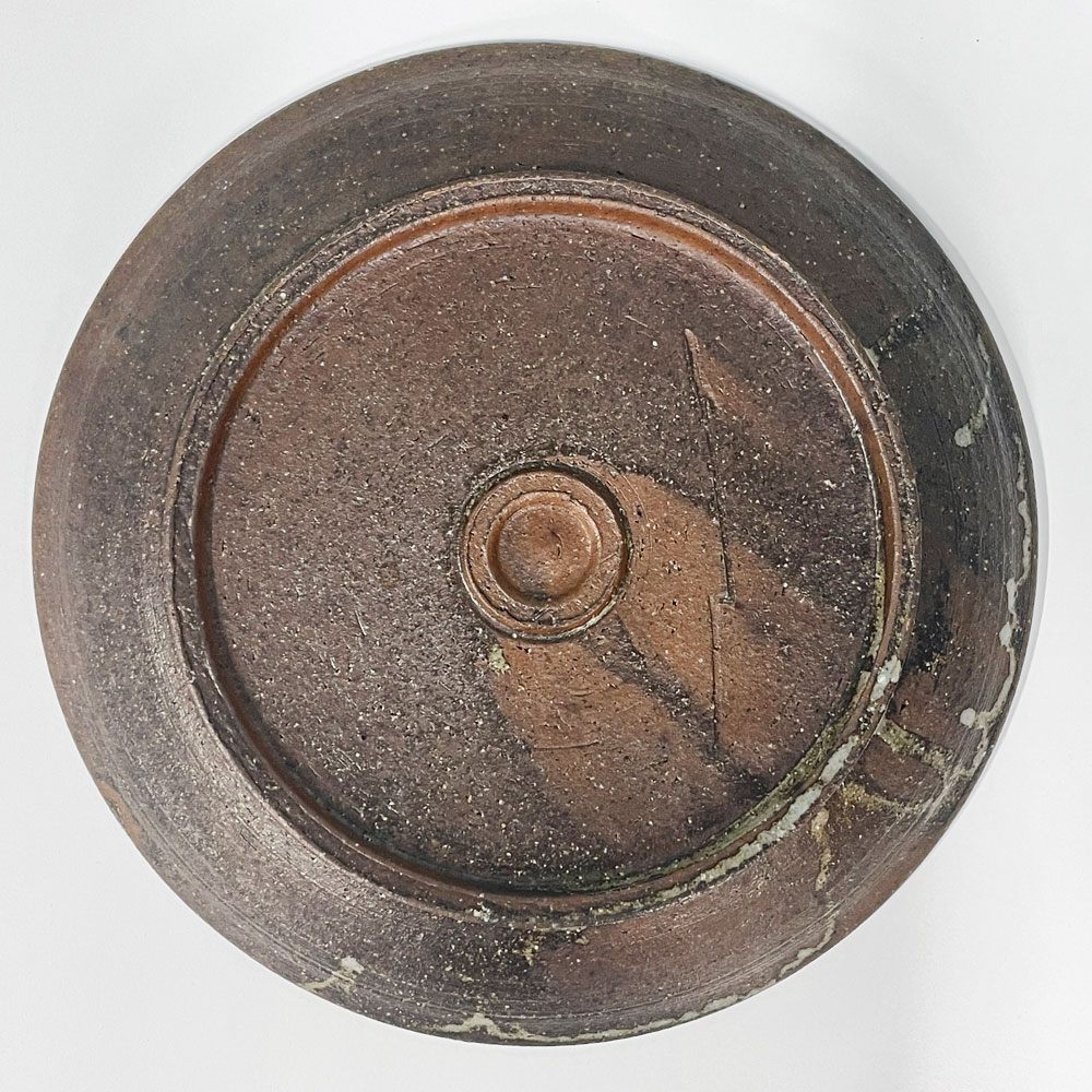 池田大介 ヘリンボーン 8寸皿 プレート Φ26.5cm 現代作家 三島手 陶器 大皿 丸皿 盛り皿 和食器 ◎